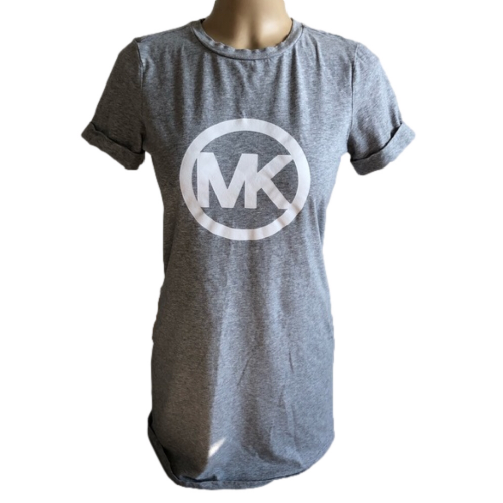 Michael Kors Gray Mini Dress with White MK Logo